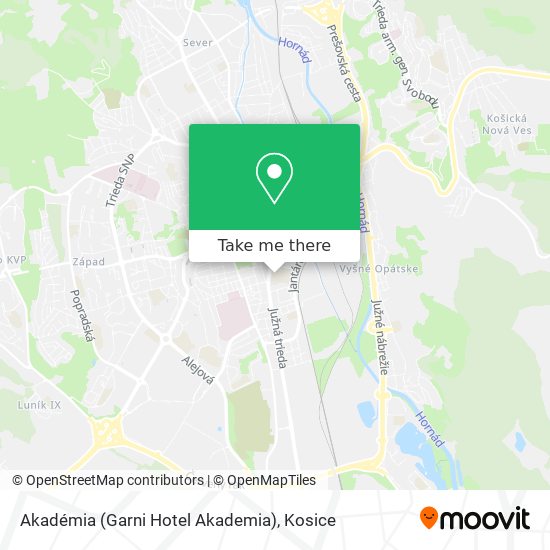 Akadémia (Garni Hotel Akademia) map