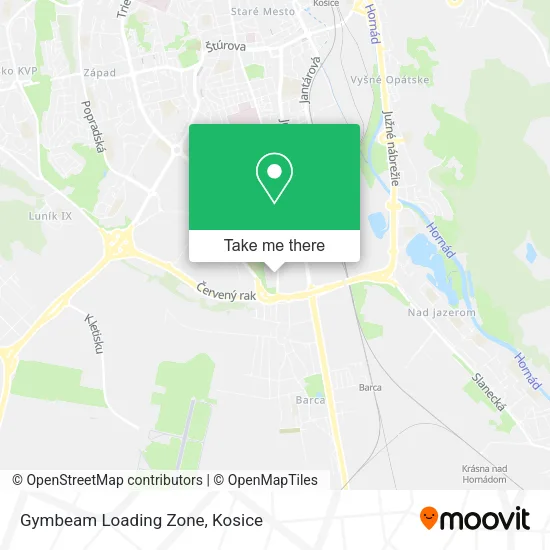 Gymbeam Loading Zone map