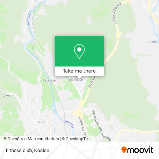 Fitness club map