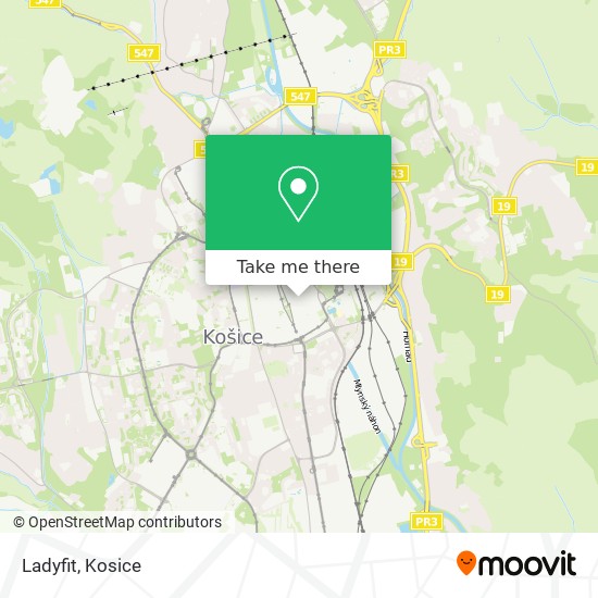 Ladyfit map