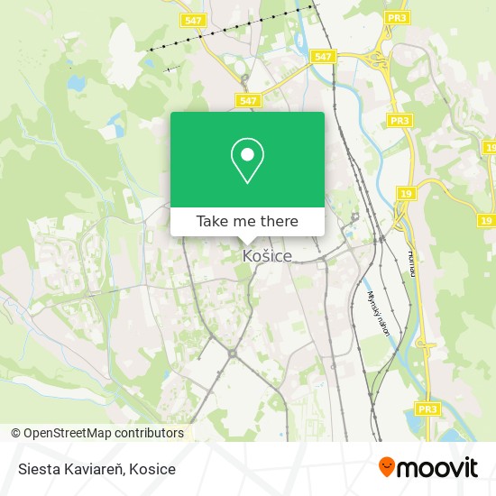 Siesta Kaviareň map