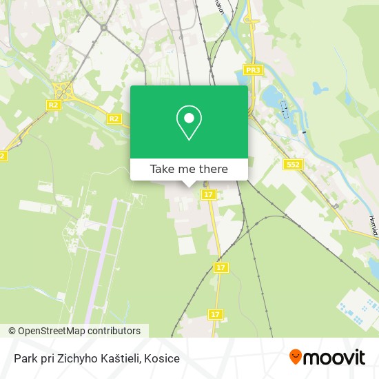 Park pri Zichyho Kaštieli map