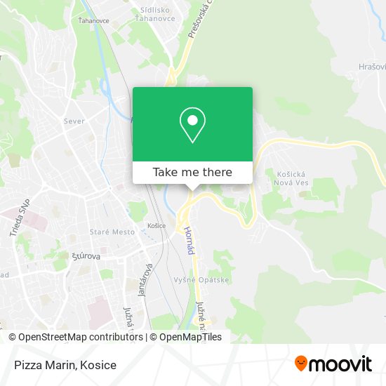 Pizza Marin map