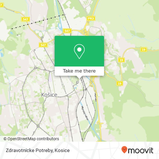 Zdravotnícke Potreby map