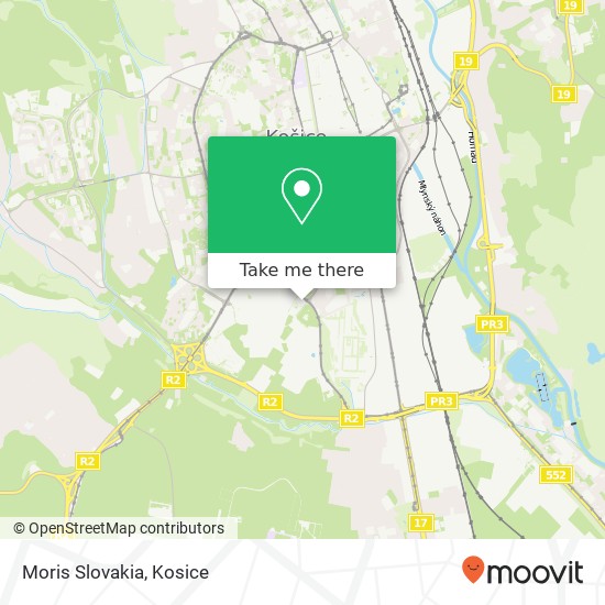Moris Slovakia map
