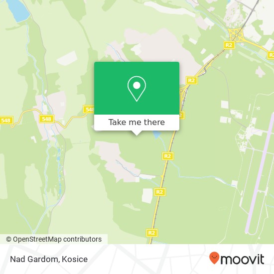 Nad Gardom map