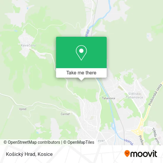Košický Hrad map
