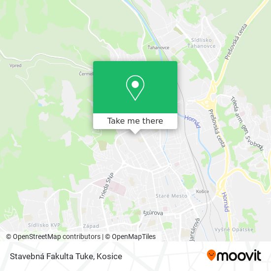 Stavebná Fakulta Tuke map