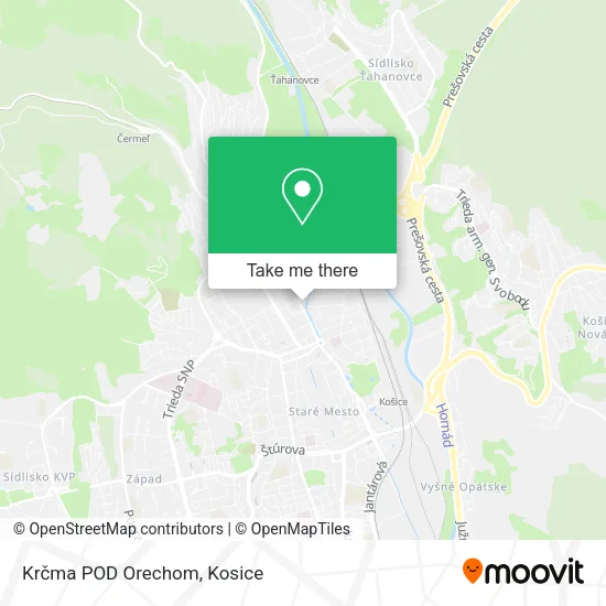 Krčma POD Orechom map