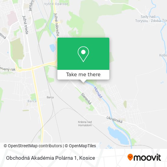 Obchodná Akadémia Polárna 1 map