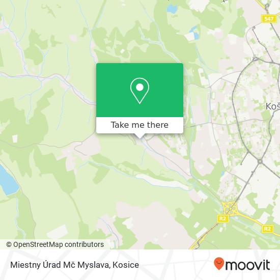 Miestny Úrad Mč Myslava map