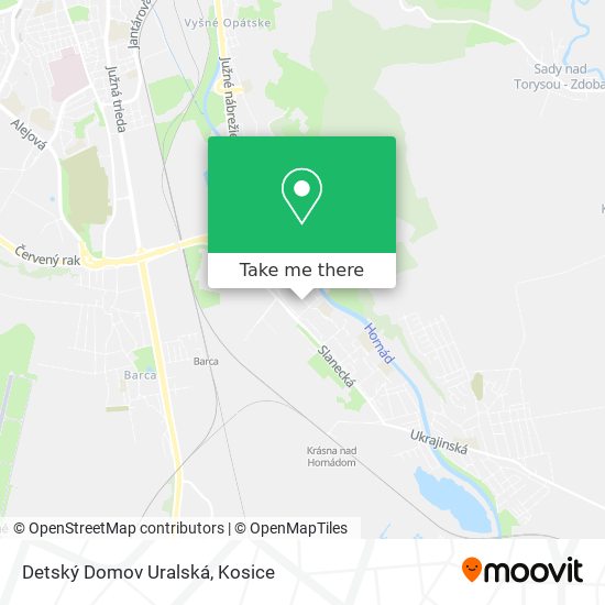 Detský Domov Uralská map