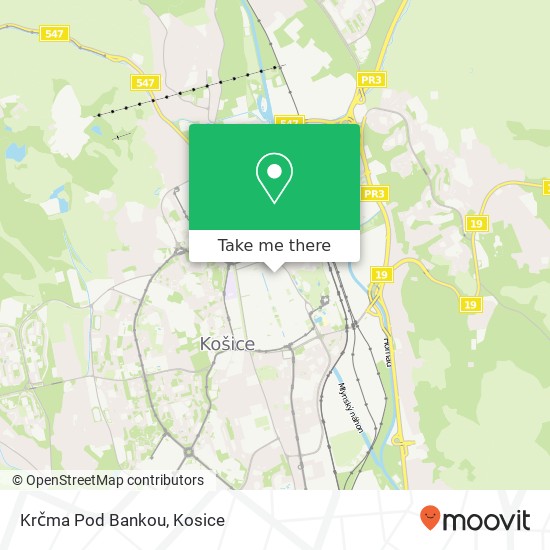 Krčma Pod Bankou map