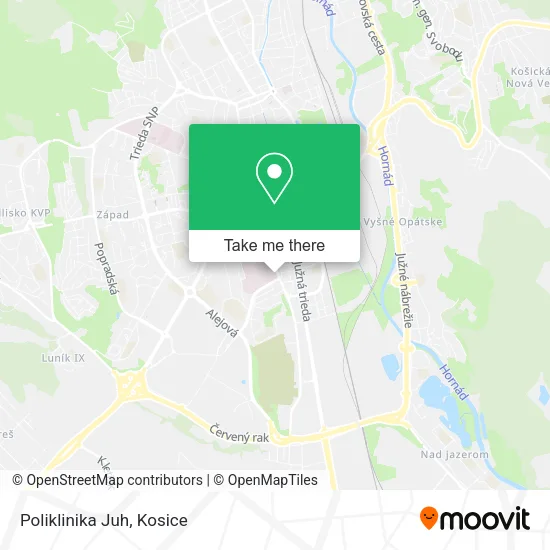 Poliklinika Juh map