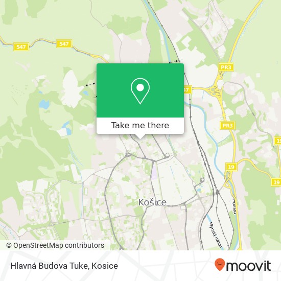 Hlavná Budova Tuke map