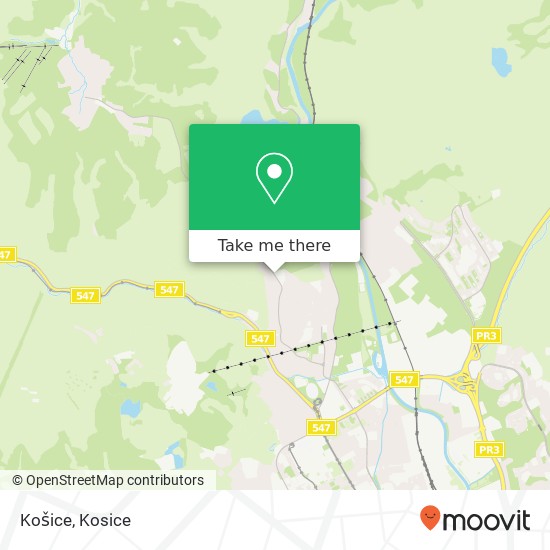 Košice map