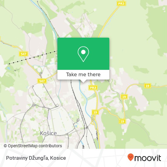 Potraviny Džungľa map