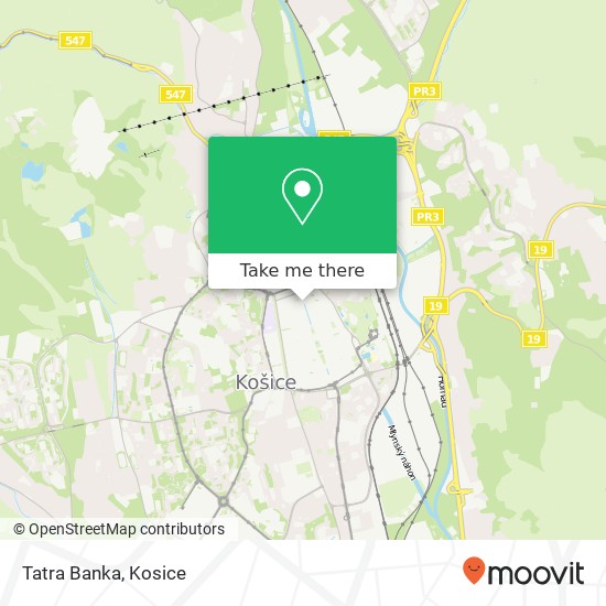 Tatra Banka map