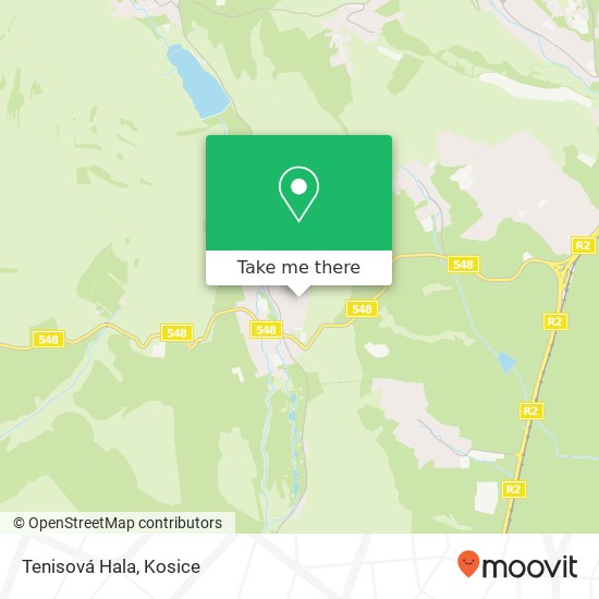 Tenisová Hala map