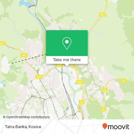 Tatra Banka map