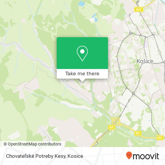 Chovateľské Potreby Kesy map