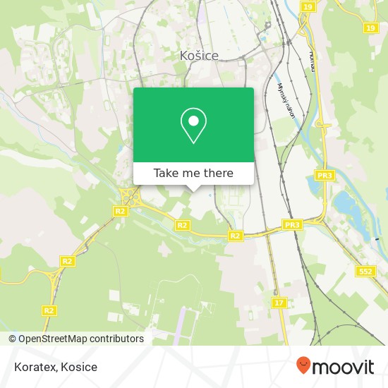 Koratex map