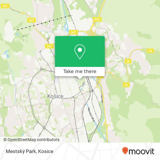 Mestský Park map