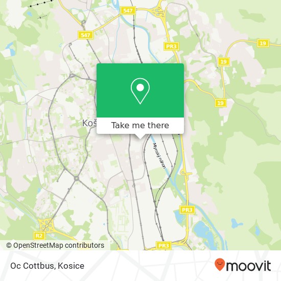 Oc Cottbus map