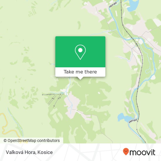 Valková Hora map