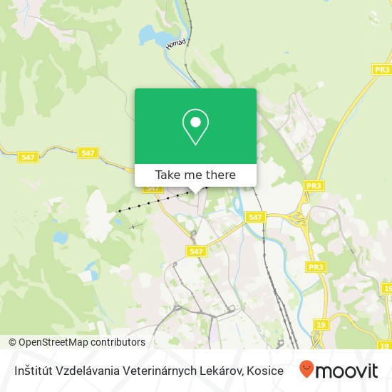 Inštitút Vzdelávania Veterinárnych Lekárov map