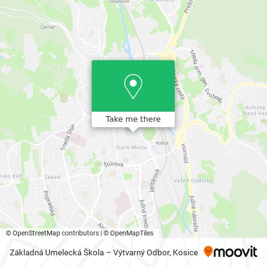 Základná Umelecká Škola – Výtvarný Odbor map