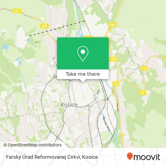 Farský Úrad Reformovanej Cirkvi map