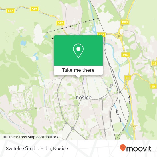 Svetelné Štúdio Eldin map