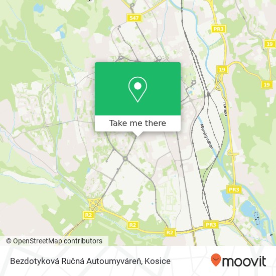 Bezdotyková Ručná Autoumyváreň map