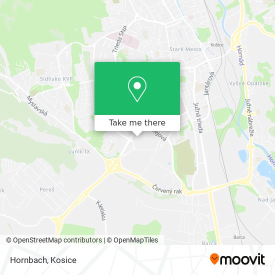 Hornbach map