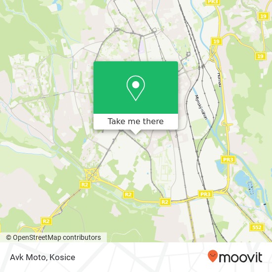 Avk Moto map