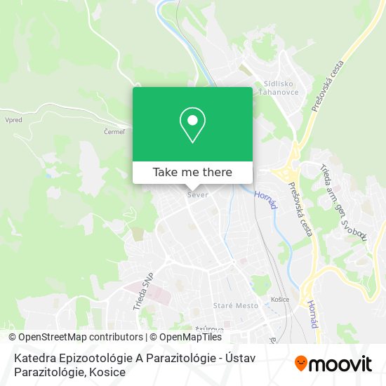 Katedra Epizootológie A Parazitológie - Ústav Parazitológie map