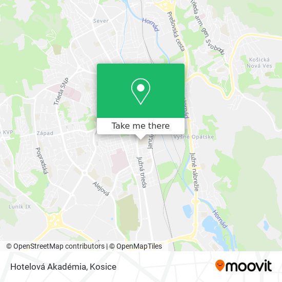 Hotelová Akadémia map