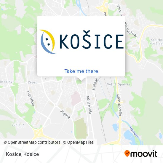 Košice map