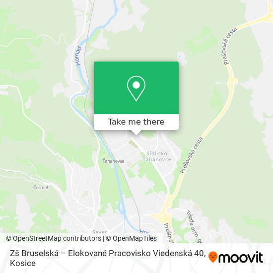 Zš Bruselská – Elokované Pracovisko Viedenská 40 map