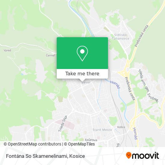 Fontána So Skamenelinami map