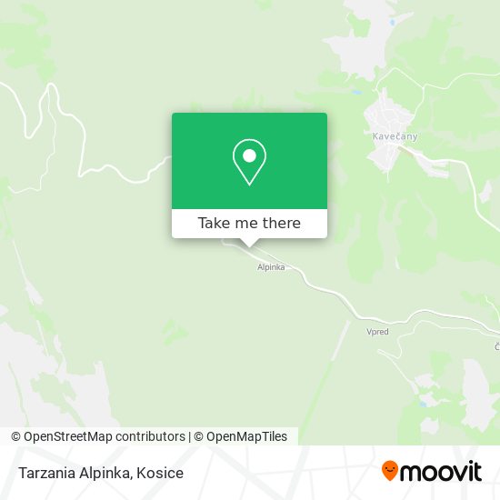 Tarzania Alpinka map
