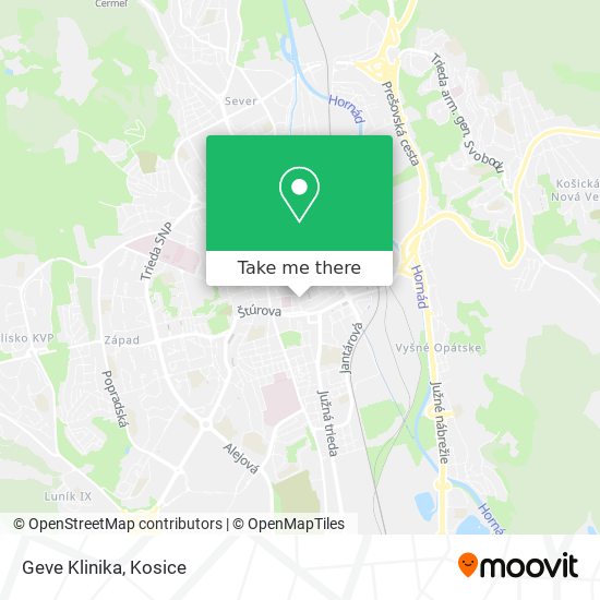 Geve Klinika map