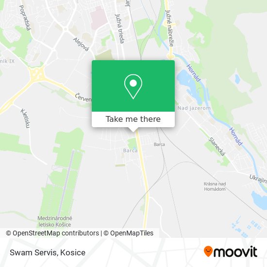 Swam Servis map