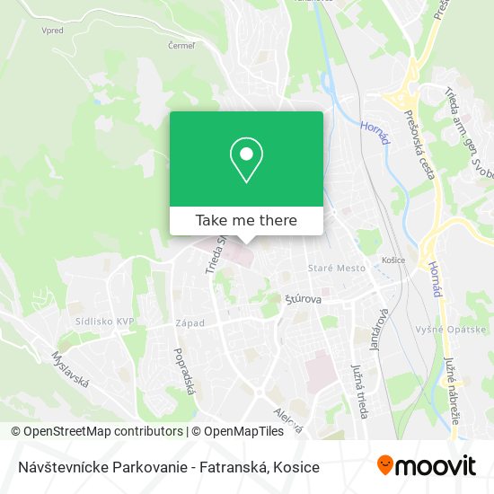 Návštevnícke Parkovanie - Fatranská map