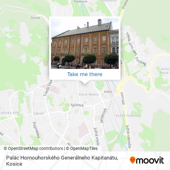 Palác Hornouhorského Generálneho Kapitanátu map