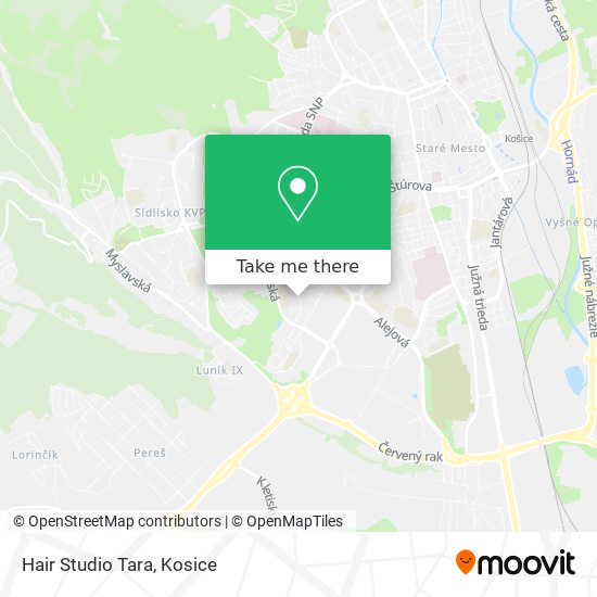 Hair Studio Tara map