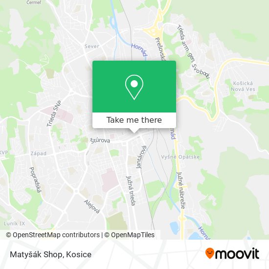 Matyšák Shop map