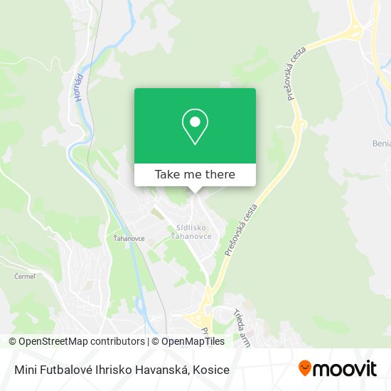 Mini Futbalové Ihrisko Havanská map