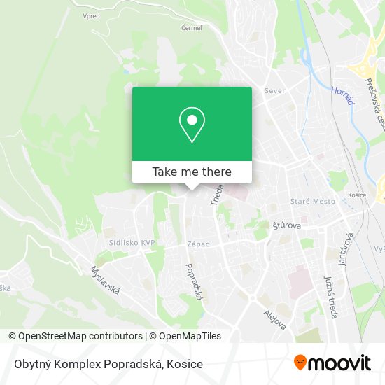 Obytný Komplex Popradská map